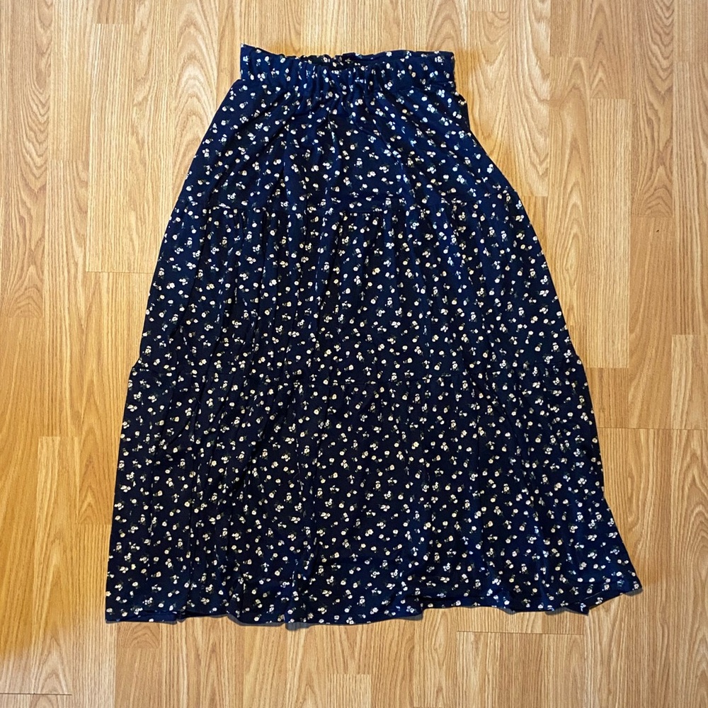 FLORAL Eclipse Maxi Skirt - Size S